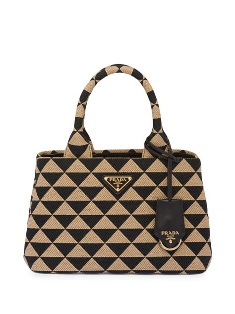 logo plaque tote bag prada|The Symbole .